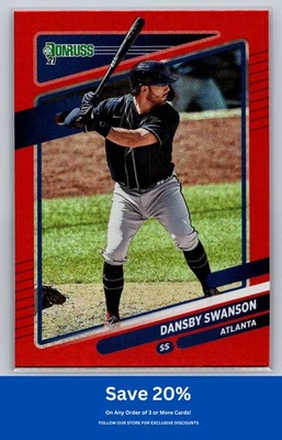 丹斯比·斯旺森 2021 Donruss #66 全息红色亚特兰大勇士队 K48 — 第 1/2 张图片