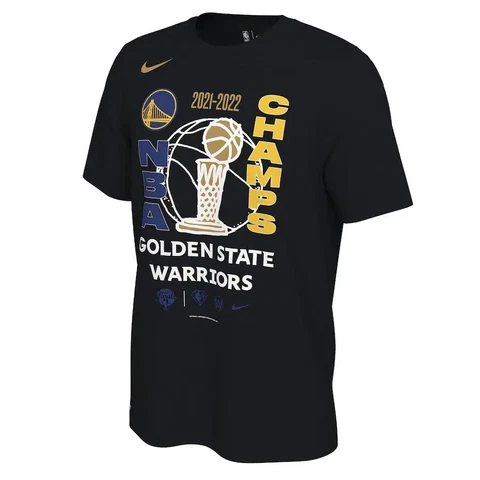 Golden State Warriors Nike 2022 NBA Finals Champions Locker Room T-Shirt - Black Cover