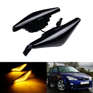 2x LED Blinkleuchte Seitenblinker Blinker Schwarz für Ford Mondeo MK III 2000-07 - Bild 1 von 12