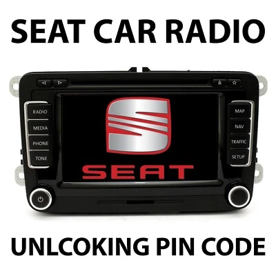 ✅SEAT PIN CODE RADIO UNLOCK CODE ALANA IBIZA LEON ALTEA | ALL MODELS✅