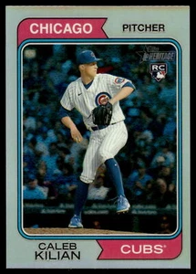 Caleb Kilian 2023 Topps Heritage Chrome Refractor 251/574 Cubs RC #92 - Bild 1 von 2