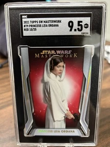 2021 Topps Star Wars Masterwork Red Parallel #79 Princess Leia Organa #10/25 🔥 - Picture 1 of 2
