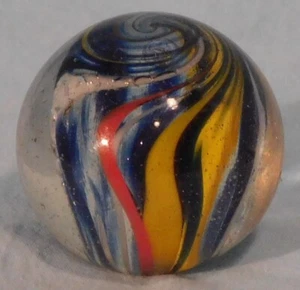 Andy Davis zeitgenössischer handgefertigter Marmor, 1 3/8" Durchmesser, #70C - Bild 1 von 10