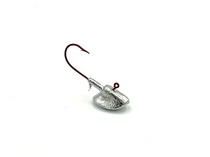 8 pk 1/2 oz Erie Jig Heads Red Aberdeen Hooks Walleye Bass Fishing - Picture 1 of 1