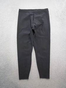 Vintage 90s Roffe Ski Wear Pants Women's Size L Black Base Layer Stretch - Picture 1 of 12