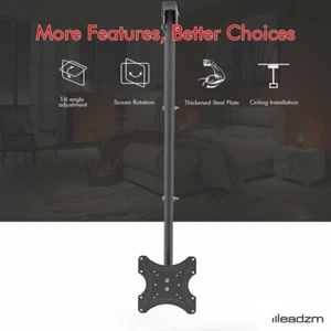 Soporte de pared de TV con montaje en techo soporte de techo poste retráctil para pantalla plana de 32""-55 - Imagen 1 de 12