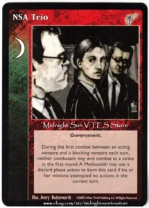 NSA Trio Kindred Most Wanted V:TES VTES Vampire CCG - Picture 1 of 1