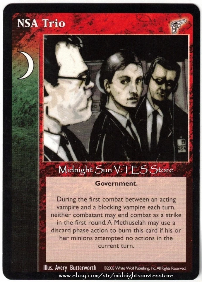 NSA Trio Kindred Most Wanted V:TES VTES Vampire CCG - Image 1 of 1