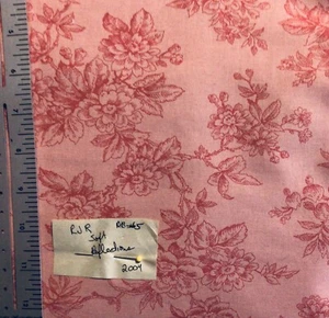 RJR Fabrics Soft Reflections Pink Mauve Tonal Floral Cotton Fabric By the Yard - Picture 1 of 1