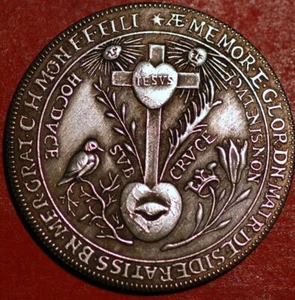 European medieval year 1670 restrike medal (2606) - Picture 1 of 2