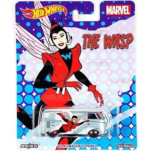 Hot Wheels- VOLKSWAGEN T1 PANEL The Wasp- MARVEL - Pop Culture 1:64 Mattel DWH28 - Picture 1 of 2