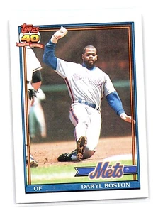 1991 Topps -  40th Anniversary Logo  #83 Daryl Boston - Picture 1 of 2
