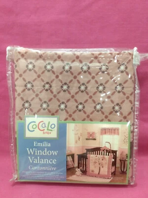 Cenefa de ventana Cocalo Emilia decoración infantil floral rosa púrpura nueva en paquete Foto 1 de 4