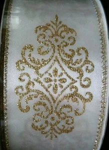 RARE HTF Elegant Professional Wired Ribbon One Yard 2.5" Wide 50 Yards Available - Picture 1 of 2