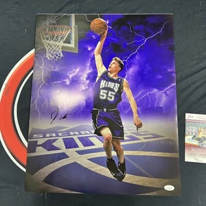 Jason Williams Sacramento Kings Signed 16X20 Dunking Thunder Autographed Pic JSA - Picture 1 of 4