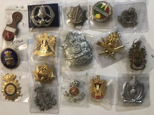 16PLACCHE Badges Métal Pour Uniformes Polizie Étrangères Eu Et Coupe Du Monde - Picture 1 of 4