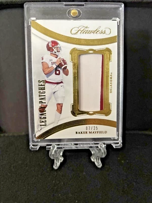 Baker Mayfield 2020 Flawless Collegiate Legacy Patches #7/25 Oklahoma Sooners #1 - Image 1 of 2