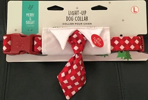 (New) Merry & Bright Dog Collar Large - Picture 1 of 2