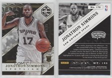2015-16 Panini Limited Spotlight Gold /25 Jonathon Simmons #178 Rookie RC