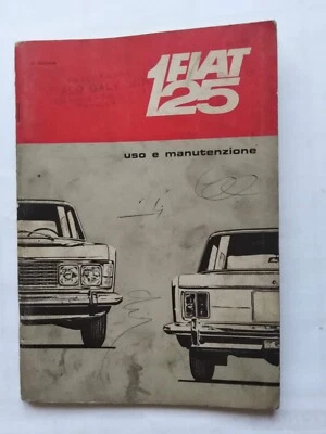 FIAT  125  LIBRETTO USO MANUTENZIONE EDIZIONE    06/1967       (670) - Immagine 1 di 4