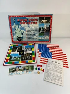 Vintage KNOW YOUR AMERICA Educational Board Game USA History (Cadaco, 1982) - Picture 1 of 22