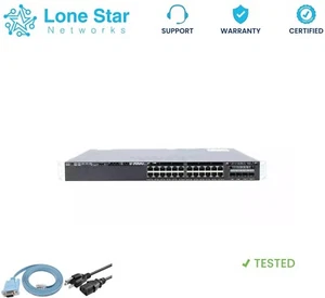 Cisco WS-C3650-24PWD-S Catalyst 24 Port Ethernet PoE+ and 2x1G,2X10G Uplink - Picture 1 of 1