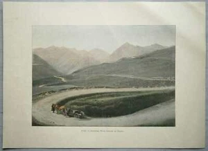 ca.1895 Französischer Fotochrom GUDAURI, GEORGISCHE MILITÄRSTRASSE, KAUKASUS, #310 - Bild 1 von 1
