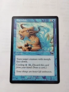 MTG Backslide Onslaught 070/350 Regular Common - Bit of Edge Wear - See Pics - Picture 1 of 7