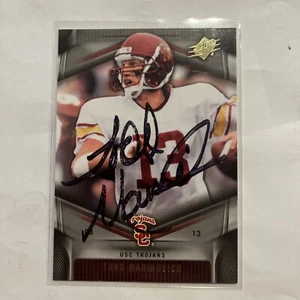 TODD MARINOVICH 2012 UPPER DECK AUTOGRAPHED SIGNED AUTO FOOTBALL CARD - Picture 1 of 1