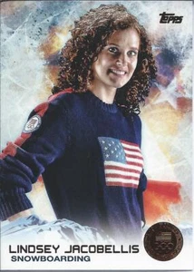 2014 Topps US Olympic BRONZE MEDAL LINDSEY JACOBELLIS Snowboarding HalfPipe Ski - Picture 1 of 1