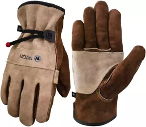 Leather Work Gloves for Men or Women. Large Glove for Gardening, Tig/Mig Welding - Picture 1 of 12