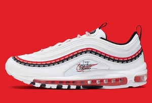 Nike Air Max 97 UK 6 UK 7.5 'Script Swoosh' - CK9397 100 - Imagen 1 de 5