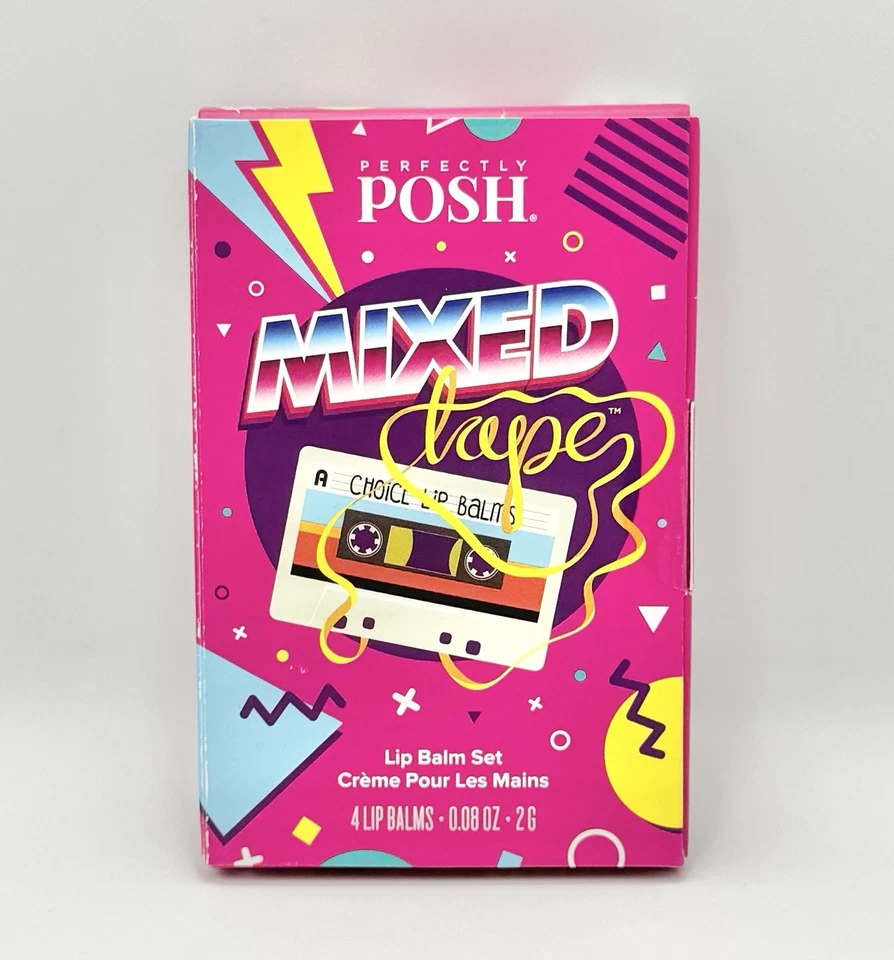 Juego de bálsamo labial de cinta mixta Perfectly Posh 0,08 oz. Juego de 4 bálsamos labiales - Nuevo precintado Foto 1 de 4