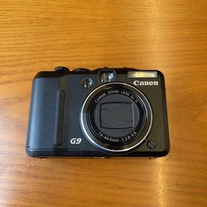 Canon PowerShot G9 Black 12.1MP Digital Camera 6x Zoom Used from Japan - Picture 1 of 10