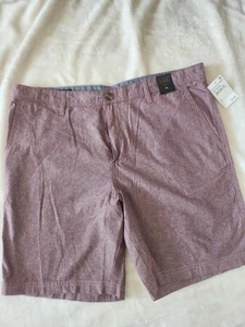 14th and Union Shorts Herren 40 rot Leinenmischung Freizeit flache Vorderseite neu - Bild 1 von 4