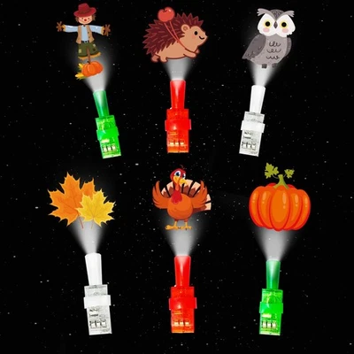 Favores de fiesta de Acción de Gracias de otoño 24 piezas luces LED para dedos brillan en el... Foto 1 de 4