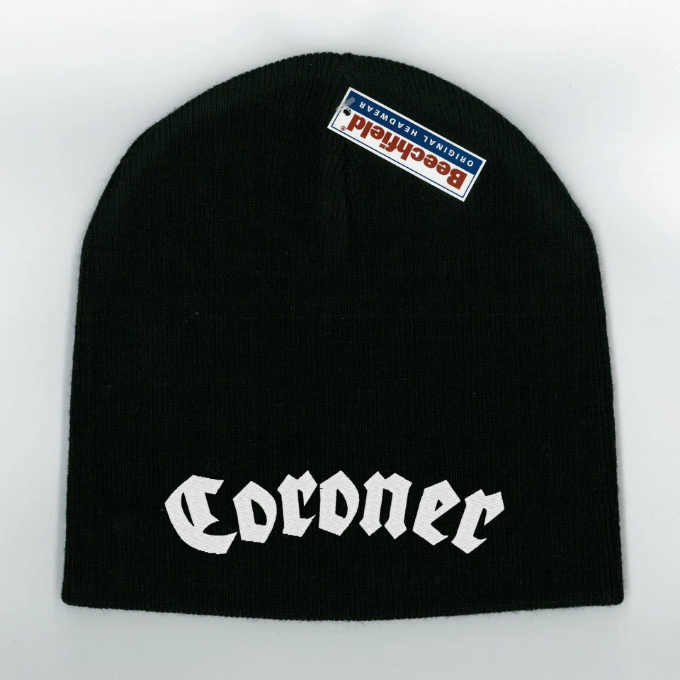 CORONER New Black Beanie Cuffed or Pull-on Hat - Image 1 of 1