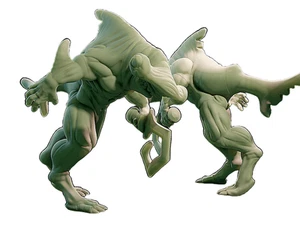 Creature - Fantasy - Figürchen Mensch Hai Hammer 1 - Picture 1 of 1