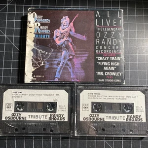 Ozzy Osbourne Randy Rhoads Tribute 2x Dual Cassette Tape 1987 Philippines Import - Imagen 1 de 10