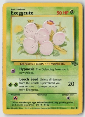 Exeggcute 52/64 - Jungle Unlimited - PTCG - HP - Image 1 of 2
