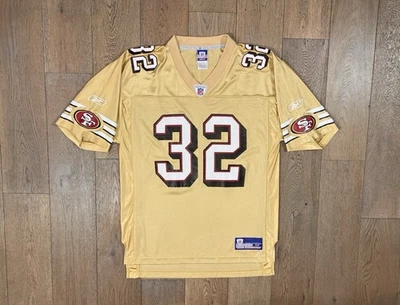 Vintage Reebok San Francisco 49ers Authentic Kevan Barlow Jersey M RARE GOLD - Image 1 of 4