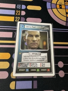 Star Trek CCG Jean-Luc Picard White Border Star Trek Next Generation 1995 - Picture 1 of 2
