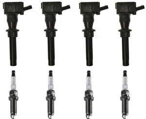 For Jaguar F-Pace 2.0L 2017 2020 2023 2024 Direct Ignition Coils & Spark Plugs - Picture 1 of 6