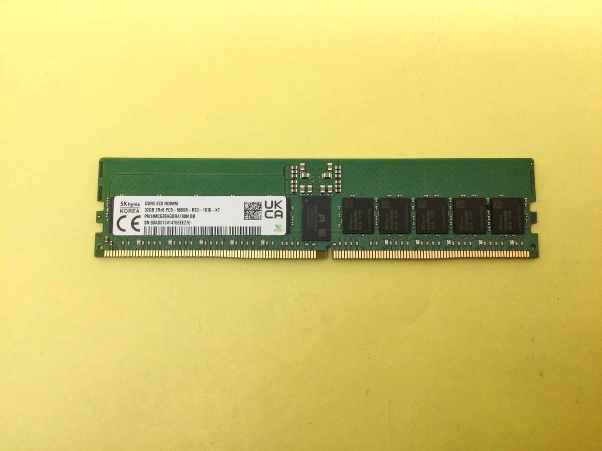 SK HYNIX 32GB (1X32GB) 2RX8 PC5-5600B RDIMM SERVER MEMORY