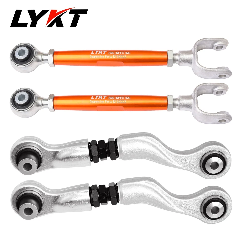 LYKT 4pcs Adjustable Rear Camber&Toe Arms for Benz C、CLS、E、GLC、GLK、 AMG Foto 1 de 4