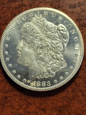1883 CC Morgan Silver Dollar, Proof Like, Carson City     inv10    s278tj - Image 1 of 2