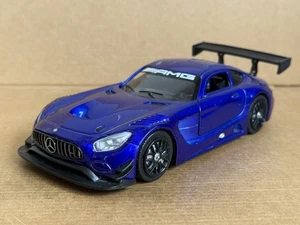 MotorMax Mercedes-Benz AMG GT3, 1:24 Scale, Die Cast, Rare, Met Blue, Resto. - Picture 1 of 8