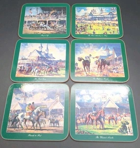 Vintage 1999 Peter Williams melamine coaster set Churchill Downs Kentucky Derby - Picture 1 of 3