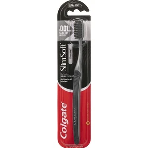 Colgate Toothbrush Slim Soft - Charcoal Infused 1 Pack - Picture 1 of 9