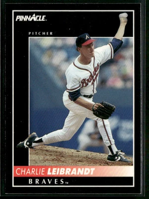 1992 Pinnacle #423 Charlie Leibrandt - Image 1 of 2